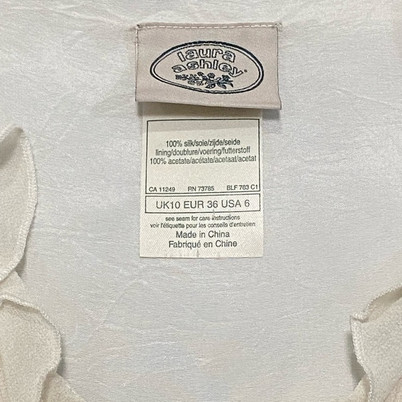 Laura Ashley Ivory Ruffle Long Sleeve Blouse - Picture 2 of 5